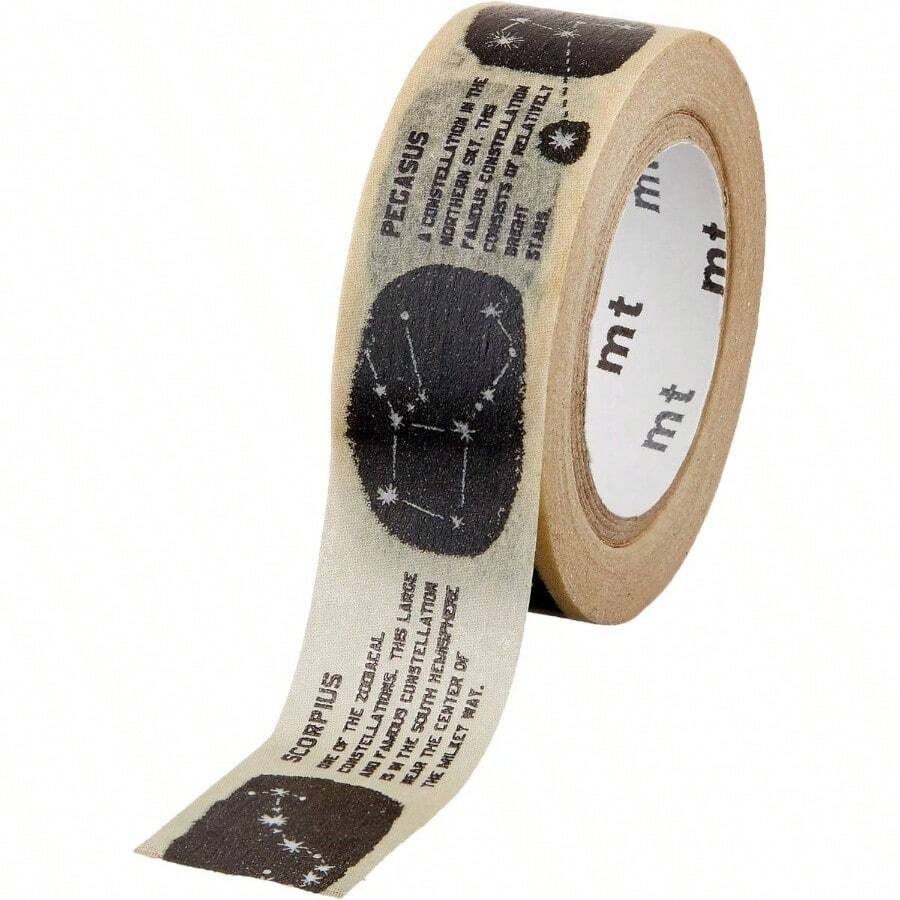 Washi Masking Tape, Constellation, 15mmx 7m MT01KID023 - Initial - View 1