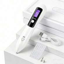 USB Rechargeable Portable LCD Beauty Pen – Professional Skin Treatment For Mole, Freckle & Tattoo Removal | White Gift Box Ready - Default - View 8