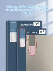 1 set/4 st. A5- och B5-storlek 36 sidor bärbara minimalistiska anteckningsböcker, lämpliga för anteckningar, lärande, kontorsmöten, perfekta för studenter och kontorsarbetare - A5 - Visa 8