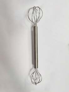 1pc/2pcs Stainless Steel Miso Mixing Spoon, Dual-Head Manual Butter Whisk, Miso Stirrer, Sauce Mixer, Dual-Head Measuring Cup Mixer, Milk Frother, Creative Baking Tool, Kitchen Gadget, Egg Beater, Suitable For Stirring Eggs, Milk, Coffee, Flour, Applicable For Restaurant, Kitchen, Picnic - Multicolor - View 10