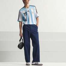 Adidas Performance Argentina Home Jersey 2006 Messi Retro Crew Neck Striped Short Sleeve Football Shirt Jerseys Men - Nhiều màu - Xem 5
