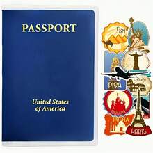 Passport Holder With Multiple Card Slots, Scratch-Resistant ID Card Protector - Transparent - Multicolor - View 7