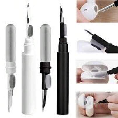 1/2/4/10pcs Earphone Cleaning Kit, 3-In-1 Cleaning Brush, Multi-Functional Cleaning Set With Soft Bristle Brush And Flocked Sponge, Compatible With AirPods Pro 1/2/3, Also Can Be Used To Clean Phone Charging Port, Phone Speaker And Earphones, Ideal Gift For Birthday, Easter Boys, Girls, Also Applicable In Kitchen, Bathroom, Home And Other Scenarios