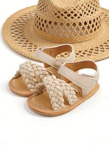 婴幼儿凉鞋，高品质柔软防滑橡胶鞋底，婴幼儿夏季户外鞋，学步鞋 - 杏色 - 查看 10