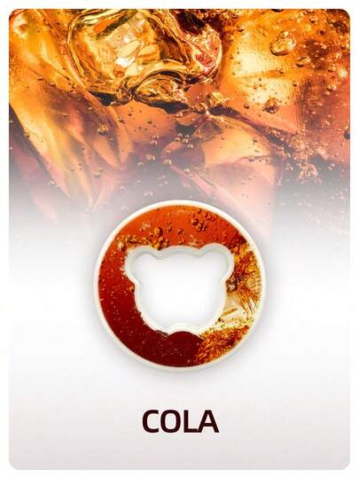 1pc Fruit Flavored Water Cup Ring, Cute Bear Shaped Fruit Scented Water Ring, Creative & Interesting Fruit Fragrance Ring That Won't Change Water Taste But Add Aroma