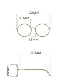 Gold Polygon Metal Frame Fashionable Non-Prescription Glasses, Suitable For Street Photography, Shopping, Fashion Outfits, Travel, Casual Daily Wear, Any Occasion - Gold - View 4