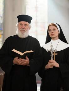 Saint And Sinner Costume, Black Dress, Pendant And Headpiece, Cosplay Outfit, Halloween Spring - Multicolor - View 15