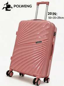 La nueva actualización de la maleta de viajes y negocios se fortalece con hebillas metálicas de gran capacidad de 500 kilogramos de refuerzo de carga, y la tira de tracción de aleación de aluminio es simple y de moda. - Rosa - Ver 11