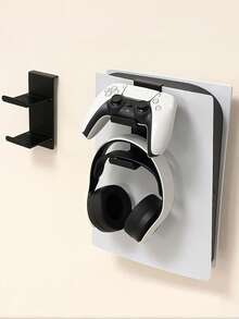 通用型节省空间游戏手柄支架和耳机支架 - 坚固的ABS材质，无需电源的收纳架，兼容/Switch/PC及大多数游戏主机，可壁挂/桌面安装，防刮擦游戏配件 - 查看 4