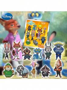 Disney 1个官方授权的《疯狂动物城2》盲袋散装钥匙扣夹，3D动漫人物，随机包含朱迪、尼克或其他角色，非常适合作为生日、圣诞节礼物送给家人朋友和收藏家。 - 彩色 - 查看 5