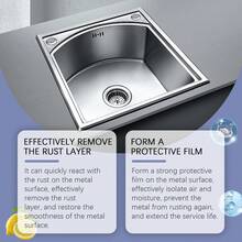 Steel Rust Remover, Bolt & Screw Metal Rust Stain Cleaner, Household Rust Cleaning Agent - 120ml - View 5