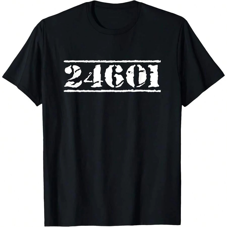 24601 Prisoner For  Musical Fans T-Shirt - 黑色 - 查看 1