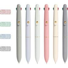 Multicolor Pens, 4-In-1 Colored Ballpoint Pen 0.5mm Fine Point Smooth Writing,Nurse Accessories For Work,Gifts For Teen Girls,6- - 長方形 - 查看 3