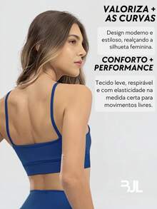 Women's Basic Fitness Top With Lining And Pockets For Workouts, Gym, Yoga, Weight Training - 藏蓝色 - 查看 3