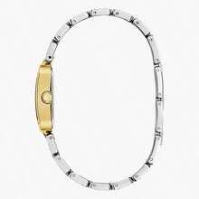 Guess GW0865L4 Women's Quartz Watch, Mint Green Square Dial, Two-Tone Stainless Steel Bracelet, Luxury Mini Square Watch, Fashion Casual Wristwatch For Gift - Light Green - View 5