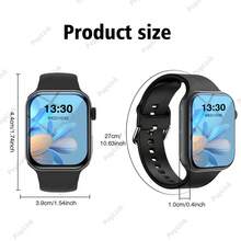HOT 1pc 2.01-Inch TFT High-Definition Touch Screen Smart Watch With Silicone Band, Suitable For Teens, Featuring Body Temperature, Weather Forecast, Bluetooth, Sports Tracking, Call Reminder, Alarm, Date, Music Player, Compatible With Android And IOS, Great For Gifts, School, Sports And Gatherings, Multiple Band Options - Multicolor - View 10