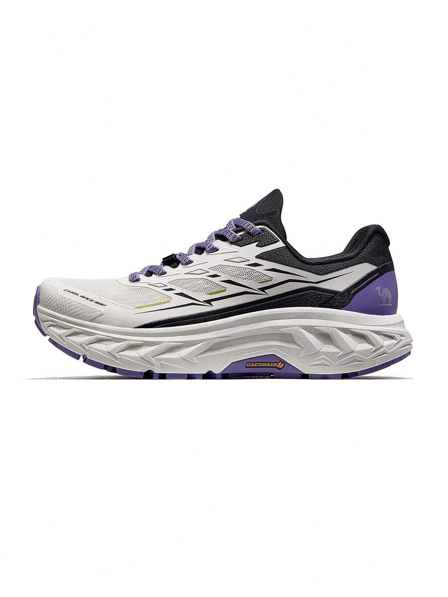 CAMEL CROWN Outdoor Non-Slip Hiking Shoes, Durable Women's Hiking Shoes, Breathable Sports Trekking Sneakers - Beige Purple - View 1