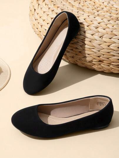 Women Ballet Flats Round Toe Ballerina Flats Slip-On Elegant Comfortable Walking Party Wedding Versatile Classic Commute Ballet Flats Shoes