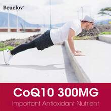 Coenzima CoQ10 200 mg, favorece la salud cardíaca, bucal y de las encías, aporta energía y es antioxidante. 120 cápsulas blandas. - 1 BOTELLA - Ver 3