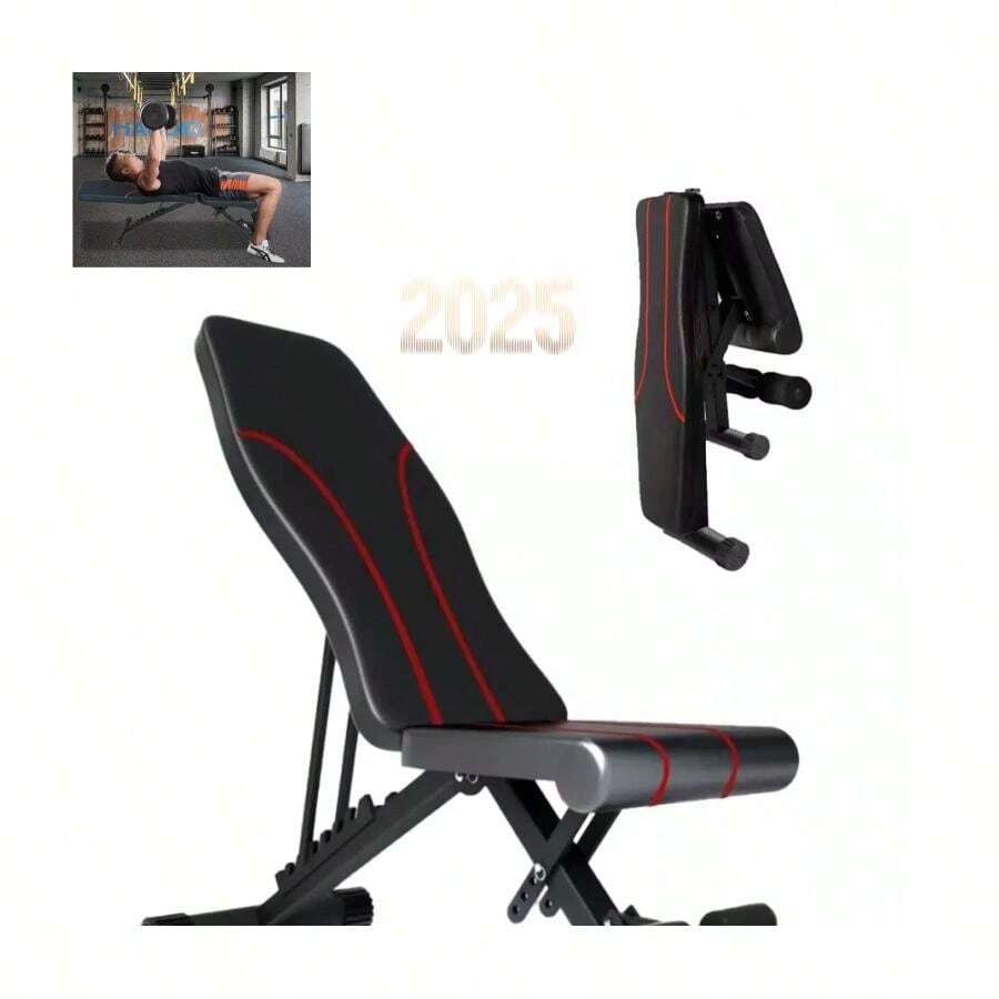 Foldable Dumbbell Benches Weight Training Fitness Incline Adjustable Workout Gym - Multicolor - View 1