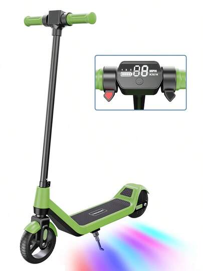 Miniaturowa hulajnoga elektryczna TODIMART T1 wyposażona jest w silnik o mocy 150 W, zasięg 14-16 kilometrów, maksymalną ładowność 60 kg, kolorowe paski świetlne i elektroniczne hamulce. Pokonuje wzniesienia do 10°, dzięki czemu nadaje się do codziennego dojeżdżania do pracy i rekreacji dla nastolatków.