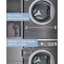 Toallero magnético para refrigerador - Paquete de 2 Barras de Cortina magnéticas para Puerta de Metal con Longitud Ajustable (Pa - como en la foto - Ver 5