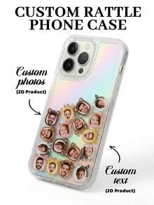 Custom Photo Shake Phone Case,Cute Animal Hat Design,With Laser Card,Give To A Friend, Couples, Family & Pet Lovers, Unique Gift,Birthday Gifts, Party Gifts - Multicolor - View 44