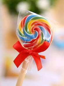 1支/3支装 圆珠笔 创意棒棒糖蝴蝶结啫喱笔 0.5mm黑色墨水啫喱笔 趣味文具 女性办公及学习用品 - 棒棒糖 - 查看 7