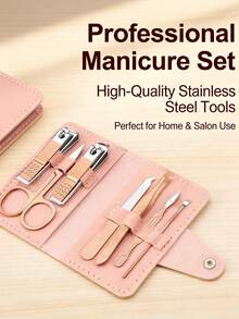 4pcs Nail Clippers Set Stainless Steel Nail Clippers & Slant Toenail Clipper Cutter For Men And Women Travel Grooming Kit - Multicolor - View 2