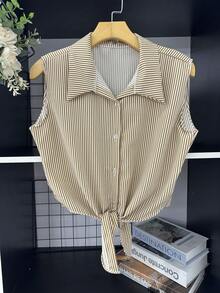 Women's Dune Blouse - Nâu sọc - Xem 1