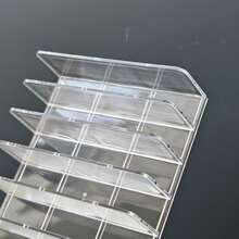 Makeup Organizer With Drawers For Eyeshadow Palettes, Powder And Transparent Separators, Plastic Storage Box With Cosmetic Display Stand For Blush On Desktop,For Holiday Beach, Bathroom Collection, Bedroom Collection, Large Capacity - Clear - View 10