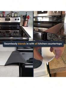 Silicone Stove Gap Cover, Easy To Clean Kitchen Countertop Crevice Filler, Heat-Resistant Oven Gap Filler, Gift For Kitchen Appliances, Washing Machine And Stove - View 8