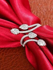 1 PC Fashion Cubic Zirconia Ring For Women For Valentine's Day Gift Wedding Anniversary Party Jewelry - 1# - View 5