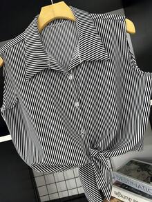 Women's Dune Blouse - Sọc đen - Xem 2