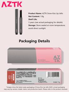 AZTK 滋润唇彩，镜面光泽，适合日常使用 - MJ02 - 查看 8