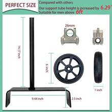 String Trimmer Wheel Attachment, Adjustable Height String Trimmer Support Wheel - B - View 2