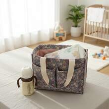 1pc Waterproof Baby Clothes Storage Bag, Separated Compartment For Dirty Clothes, Organizer Bag For Mother And Baby Travel Use - Beige - View 6