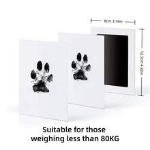 Pet Footprint Inkpad, No-Wash Paw Print, DIY Cat And Dog Keepsake, Pet Photo Album, Paw Print Printing – A Great Birthday Gift For Your Pet. - one-size - View 3