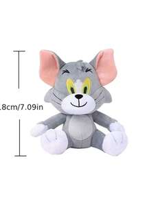 TOM AND JERRY. 1 pieza Muñeco de peluche clásico de Tom y Jerry, regalo de Navidad, personaje de película de dibujos animados de gato y ratón, muñeco de peluche lindo, almohada suave para niños - Multicolor - Ver 11