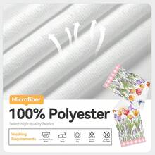 2条装厨房毛巾，现代厨房用品，春季郁金香图案，超柔软纤维材质，尺寸40*60厘米/15.7*23.6英寸，单面印花，厨房抹布，适用于餐厅厨房浴室装饰，节日礼物 - 彩色 - 查看 3