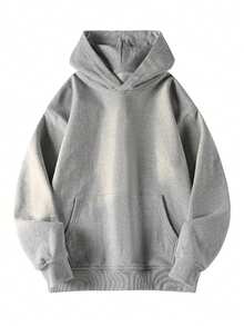 This Men's Casual Sports Hoodie Is  A Long-Sleeved Hooded Sweatshirt For Both Men And Women, Perfect For Everyday Wear And Outdoor Activities, And An Ideal Gift For Friends. - 淺灰色 - 查看 10