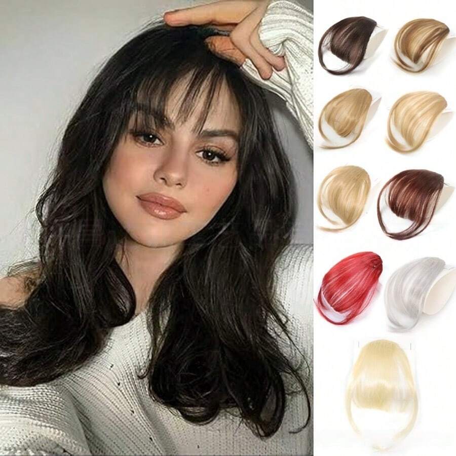 合成假发卡通刘海女性气质小脸仿真自然额头断刘海假发 - 彩色 - 查看 1