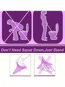 Bộ 2/1 bồn tiểu, phễu đi vệ sinh, dụng cụ chăm sóc cá nhân, bồn tiểu khẩn cấp, thiết bị đi tiểu bằng silicon, phễu đi tiểu di động dành cho nữ, dụng cụ đi tiểu ngoài trời di động dành cho nữ, bồn tiểu đứng dành cho nữ, phễu đi tiểu thẳng đứng, nhà vệ sinh đứng dành cho nữ, bồn tiểu ngoài trời dành cho nữ, bồn tiểu silicon di động dành cho nữ, thiết bị đi tiểu bằng silicon có thể tái sử dụng. Tạm biệt sự bất tiện của nhà vệ sinh ngồi xổm và bảo vệ sức khỏe phụ nữ; nhỏ gọn và dễ mang theo, phù hợp cho trường hợp khẩn cấp và nhiều tình huống khác nhau, đáp ứng nhu cầu đi vệ sinh của phụ nữ trong những thời kỳ đặc biệt và môi trường đặc biệt, sử dụng mọi lúc mọi nơi. - Phong cách nữ - Xem 11