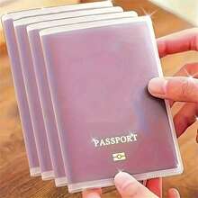 Passport Holder With Multiple Card Slots, Scratch-Resistant ID Card Protector - Transparent - Multicolor - View 1