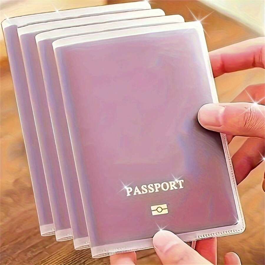 Passport Holder With Multiple Card Slots, Scratch-Resistant ID Card Protector - Transparent - Multicolor - View 1