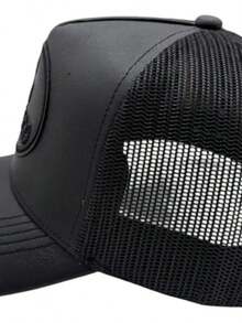 Gorra Dandy Hats Yo No Pesco Piel Negro Un Lisa Sin Chip - Multicolor - Ver 4