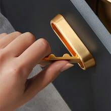 1-Piece Foldable Wall Hook Hidden Robe Towel Hat Hook Stainless Steel Hook For Home Kitchen Bathroom Matte Black Towel Rack - View 2