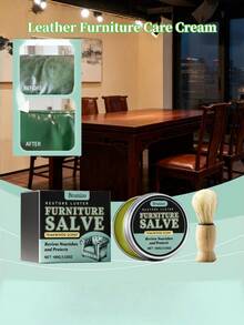 皮革家具护理霜、皮革家具保养清洁剂、沙发抛光清洁护理油 - 皮革家具護理膏1set - 查看 2