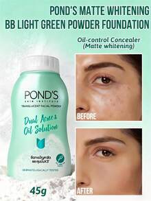Pond's 旁氏绿色哑光美白BB霜，全天候控油遮瑕，持久妆效，极致哑光妆感，质地细腻透气，清爽控油，高吸收性，无添加配方，轻盈柔滑，适合问题肌肤，持久妆效，适合油性痘痘肌，日常使用。 - Green Oil-Controlting Style - 查看 1