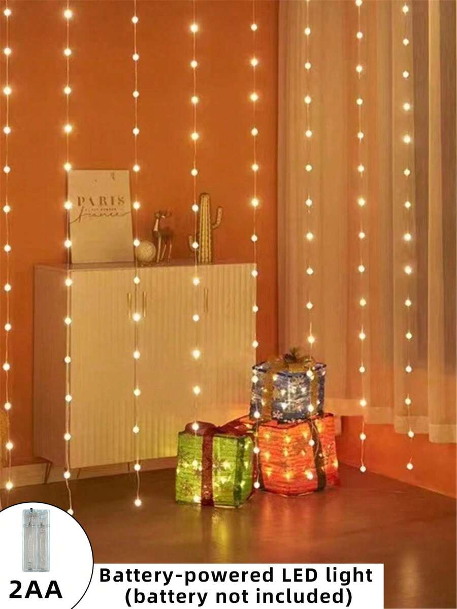 1 个 10/20/30 灯泡 1/2/3M 泡泡球灯串，生日装饰，后备箱惊喜装饰，房间墙壁装饰，派对装饰，LED 灯串 - 暖白 - 查看 1